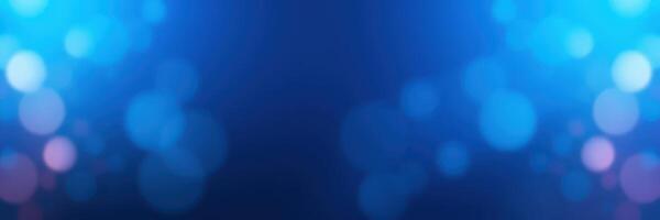 Vibrant blue bokeh background creates a tranquil atmosphere perfect for design projects, digital art, and presentations photo
