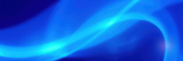 Luminous blue wave patterns create a mesmerizing abstract display in a tranquil setting photo