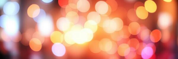 Vibrant bokeh lights create an enchanting atmosphere during a lively night celebration in a city photo
