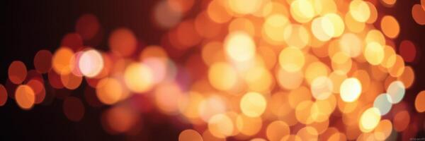Beautiful shining bokeh lights creating a warm and inviting atmosphere at a nighttime celebration photo