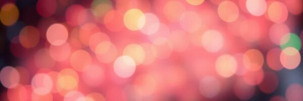 Colorful bokeh lights create a festive atmosphere during the night celebration of a cultural event photo