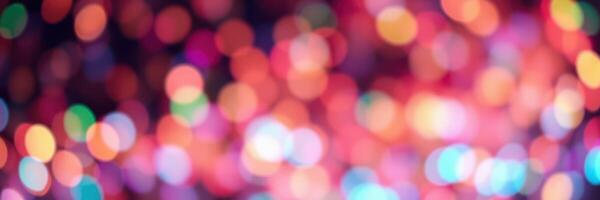 Vibrant bokeh lights create a colorful backdrop for celebrations and artistic expressions photo