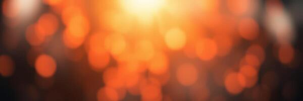 Warm golden sunlight creating an enchanting bokeh effect during late afternoon photo