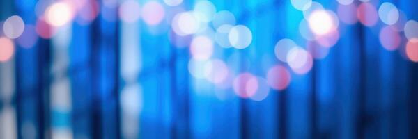 Colorful bokeh lights create a vibrant atmosphere in a festive evening setting photo