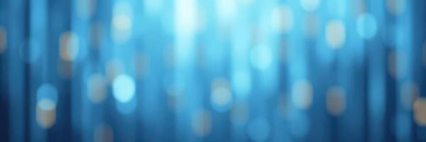 Abstract blue background displaying blurred lights creating a serene and calming atmosphere in a digital format photo
