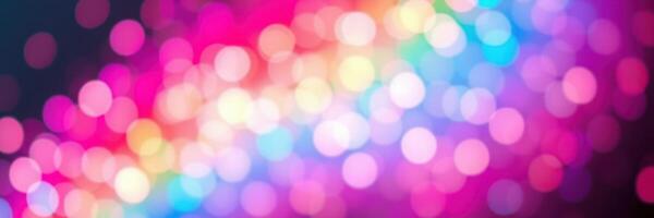 Colorful bokeh lights create a vibrant atmosphere for celebrations and festive events photo