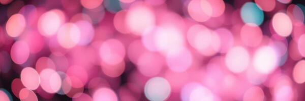 Soft pink bokeh lights create a dreamy atmosphere in a blurred background photo