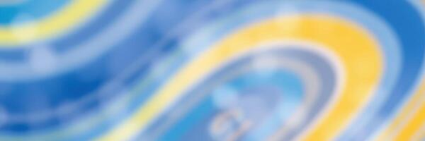 Colorful abstract design with swirling patterns in blue and yellow hues, ideal for modern art enthusiasts photo
