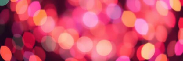 Colorful bokeh lights create a festive atmosphere during a celebration at night photo