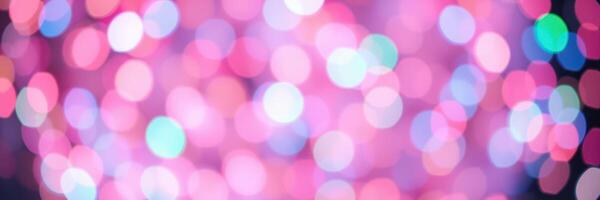 Colorful bokeh lights create a vibrant atmosphere during a nighttime celebration photo