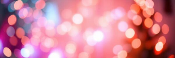 Vibrant bokeh lights create a festive atmosphere during a celebration at night photo