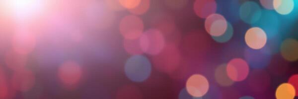 Colorful bokeh lights create a vibrant atmosphere at a celebration or event during the evening photo