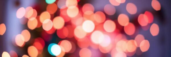 Colorful bokeh lights create a festive atmosphere during a celebration in a cozy indoor setting photo