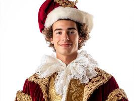 A man dressed in a costume photo