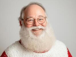 A man with a beard and glasses smiling photo