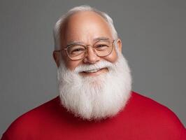 A man with a beard and glasses smiling photo