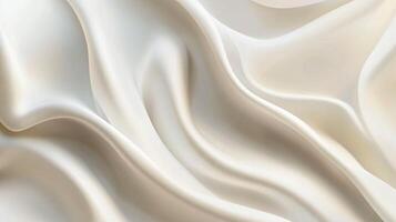 White fabric with a pattern of waves. The fabric is smooth and silky. The waves are gentle and flowing, giving the fabric a sense of calmness and serenity photo