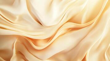 Piece of fabric with a wave pattern. The fabric is light in color and has a smooth texture photo