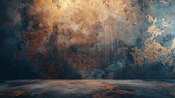 The wall is covered in a lot of texture and has a warm, golden-orange color scheme. The texture is so intricate that it almost looks like a painting photo