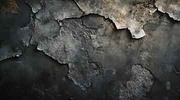Black and white photo of a wall with cracks and peeling paint. The image has a moody and somewhat eerie feel to it, as if it's been abandoned or forgotten