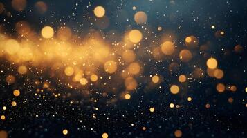 The image is a blurry, colorful background with many small, glowing dots. The dots are scattered throughout the image, creating a sense of movement and energy. Scene is one of excitement photo