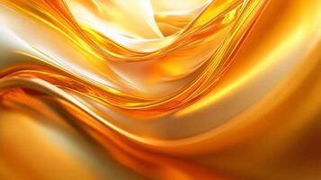 Gold and white swirl pattern with a lot of gold and white dots. The pattern is very smooth and flowing photo