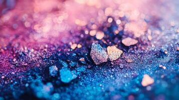 Colorful background with a lot of small blue and purple dots. The dots are scattered all over the background and are of different sizes photo