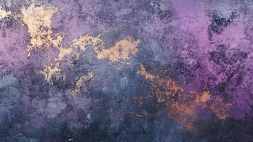 Purple and gold background with a lot of texture. The colors are vibrant and the texture adds depth to the scene photo