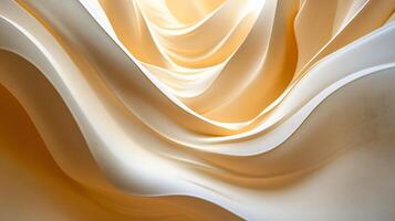 Piece of art with a lot of texture and a lot of white. It looks like a wave or a piece of fabric photo