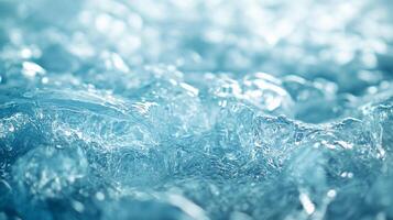 The image is of a body of water with ice floating on top. The water appears to be cold and clear, and the ice is floating on top of it. The scene has a calm and serene mood, with the ice photo