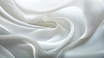 White fabric with a pattern that looks like it's been cut into pieces. The fabric is flowing and has a sense of movement photo