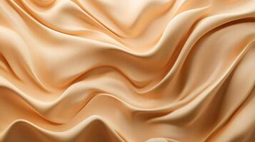 Long, flowing piece of fabric with a slightly textured surface. The fabric is a warm, golden color and he is made of a soft, luxurious material. The texture of the fabric gives it a sense of depth photo