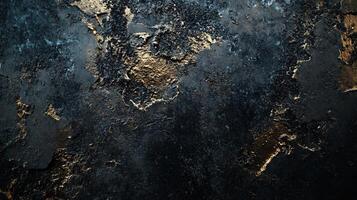 Dark blue and gold background with a lot of texture. The background is a mix of different colors and textures, giving it a unique and interesting appearance photo