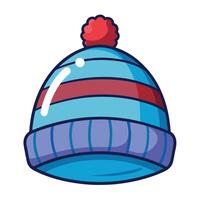 Warm winter , autumn hat set , bright color vector