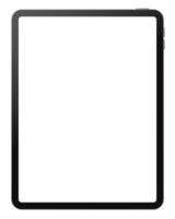Modern Black Frame Tablet PC Device Mockup Template vector