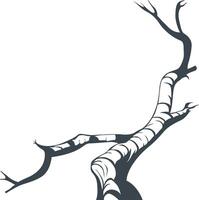 Tree branch without leaves illustration artwork vector