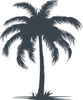 Palm tree silhouette vector