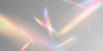 Light effect and zigzag ribbon falling from above on a beam of light, tinsel vector