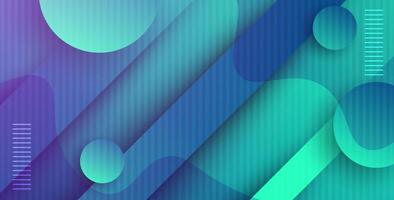 abstract green blue gradient color with shadow light layers geometric background. vector