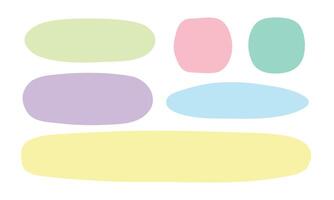 Colorful abstract blobs. illustration on white background vector