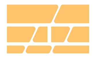 Rectangle speech bubbles. Empty frames, yellow blobs. Doodle shapes for social media stories. Minimalist blank template. illustration on white background vector