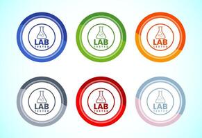 Lab tested icon. Laboratory testing product quality certificate symbol Set vector