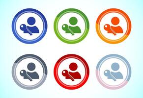 User profile login icon design illustration vector