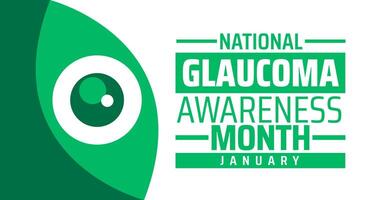 National Glaucoma Awareness Month background vector