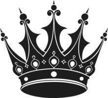 Ornate Crown Silhouette Illustration vector
