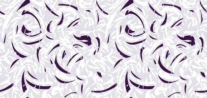 Abstract organic shapes seamless pattern. hand drawn dynamic curved and wavy lines with drops, spots on a grey background. Contemporary print. Simple geometric ornament vector