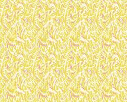Yellow seamless pattern with hand drawing curved shape with drops, spots. Abstract organic shapes contemporary print. Colorful geometric texture ornament vector