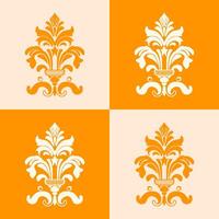 set of design elements in the style of Baroque. classical luxury old fashioned damask ornament, seamless texture for wallpapers, textile, wrapping. vector