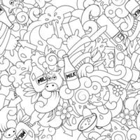 Seamless pattern background illustration milk, abstract illustration, seamless background vector