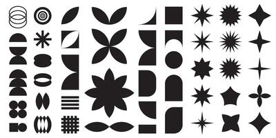 Geometric shapes design elements set vector
